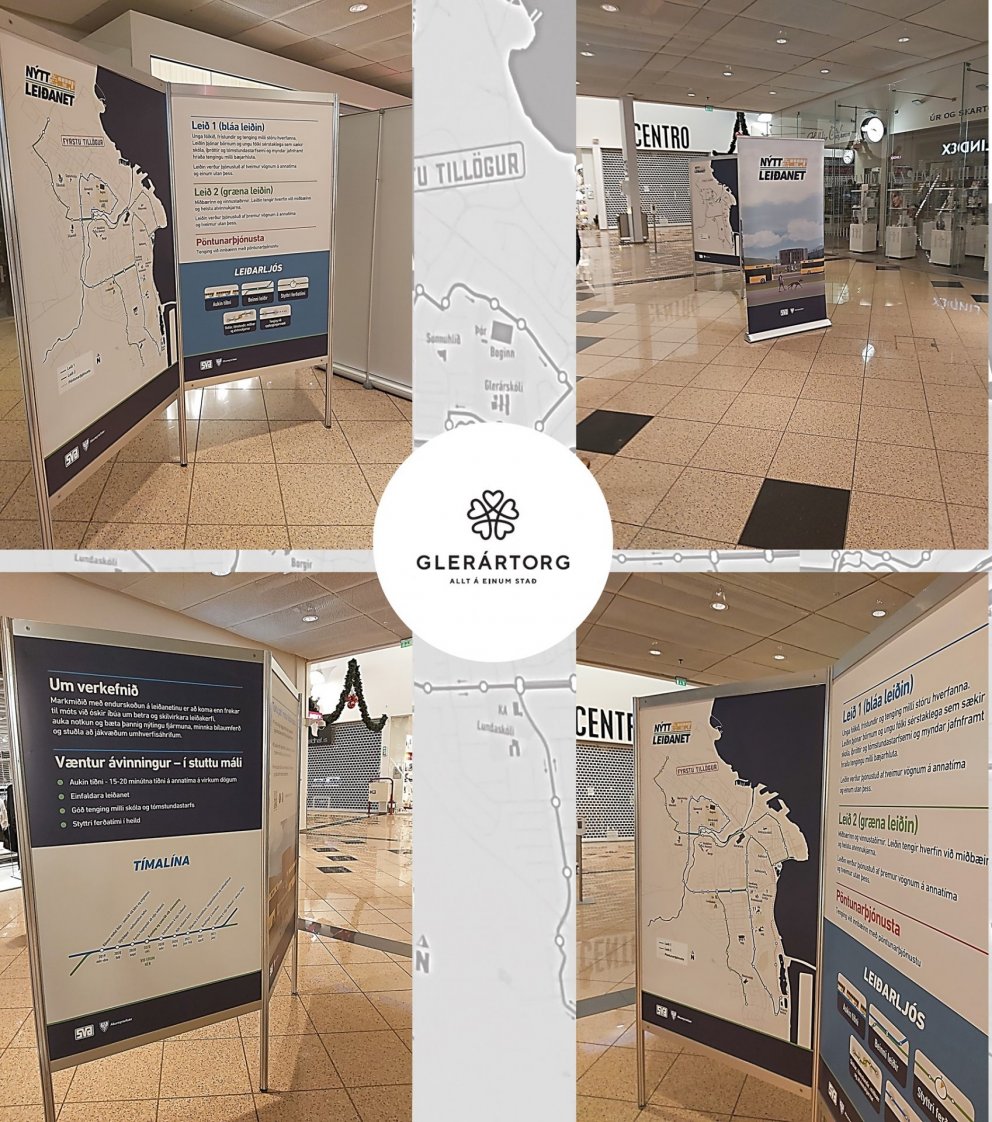 Kynning á tillögum að nýju strætókerfi fyrir Akureyrarbæ.