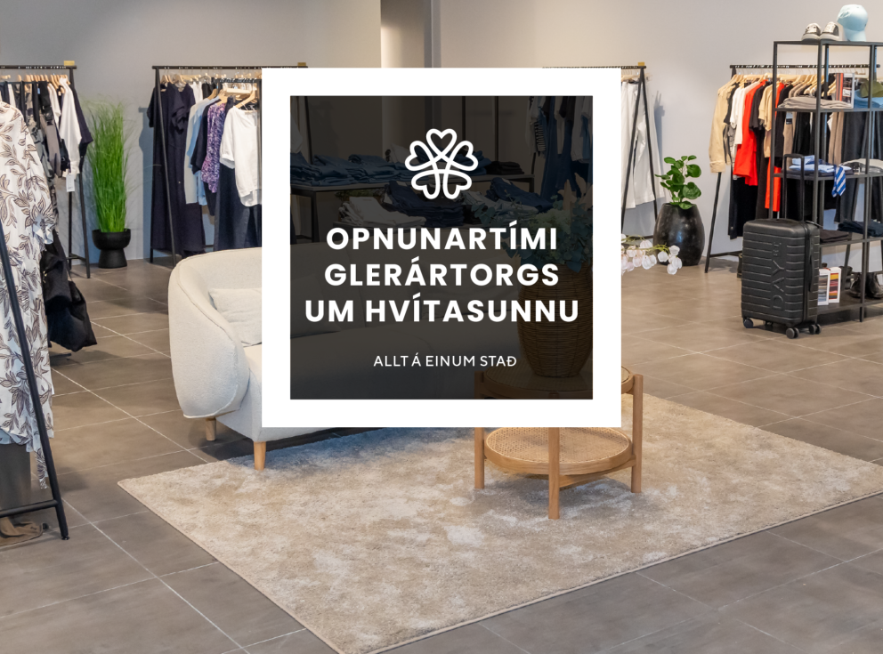 Opnunartími Glerártorgs um hvítasunnuhelgina