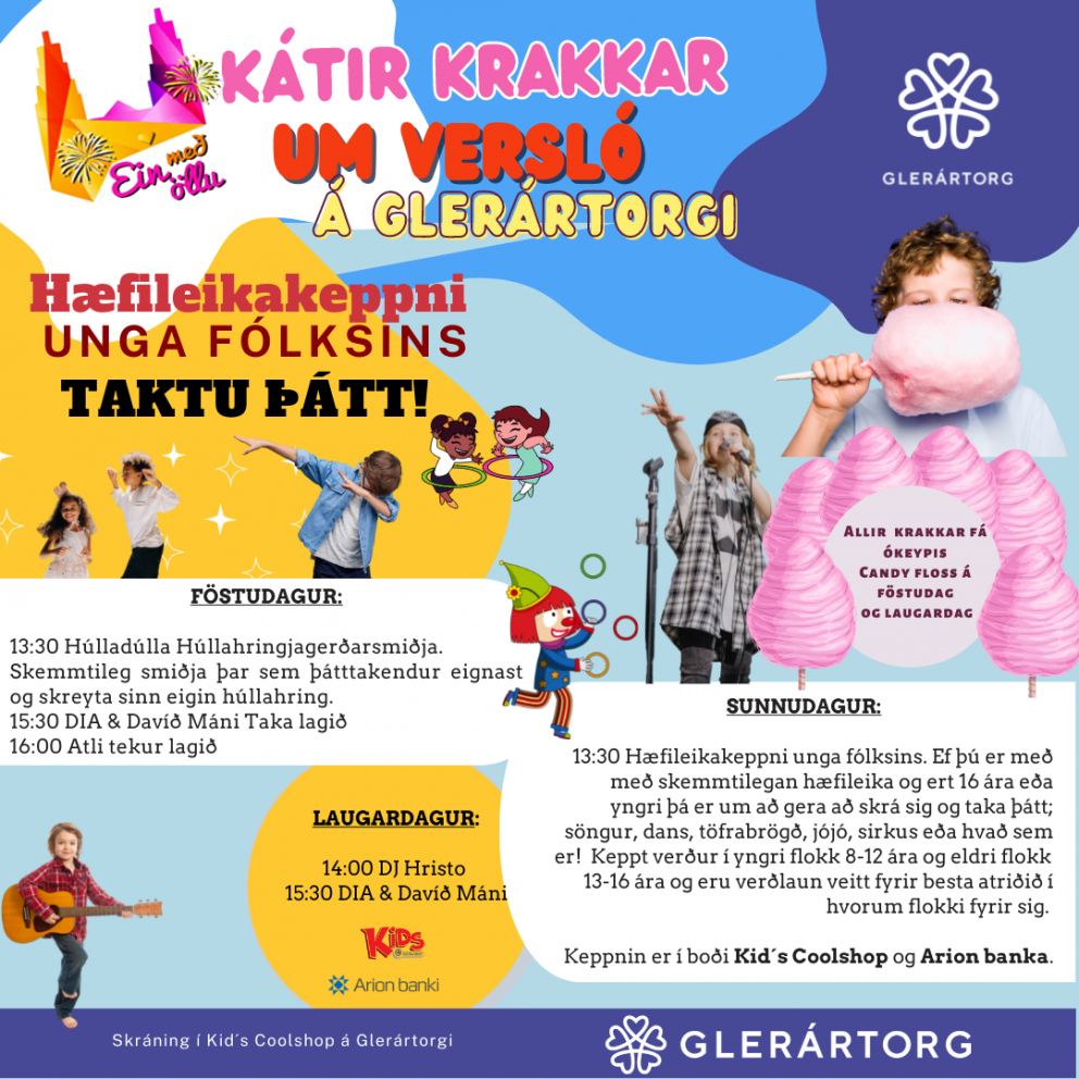 Dagskrá Glerártorg Versló