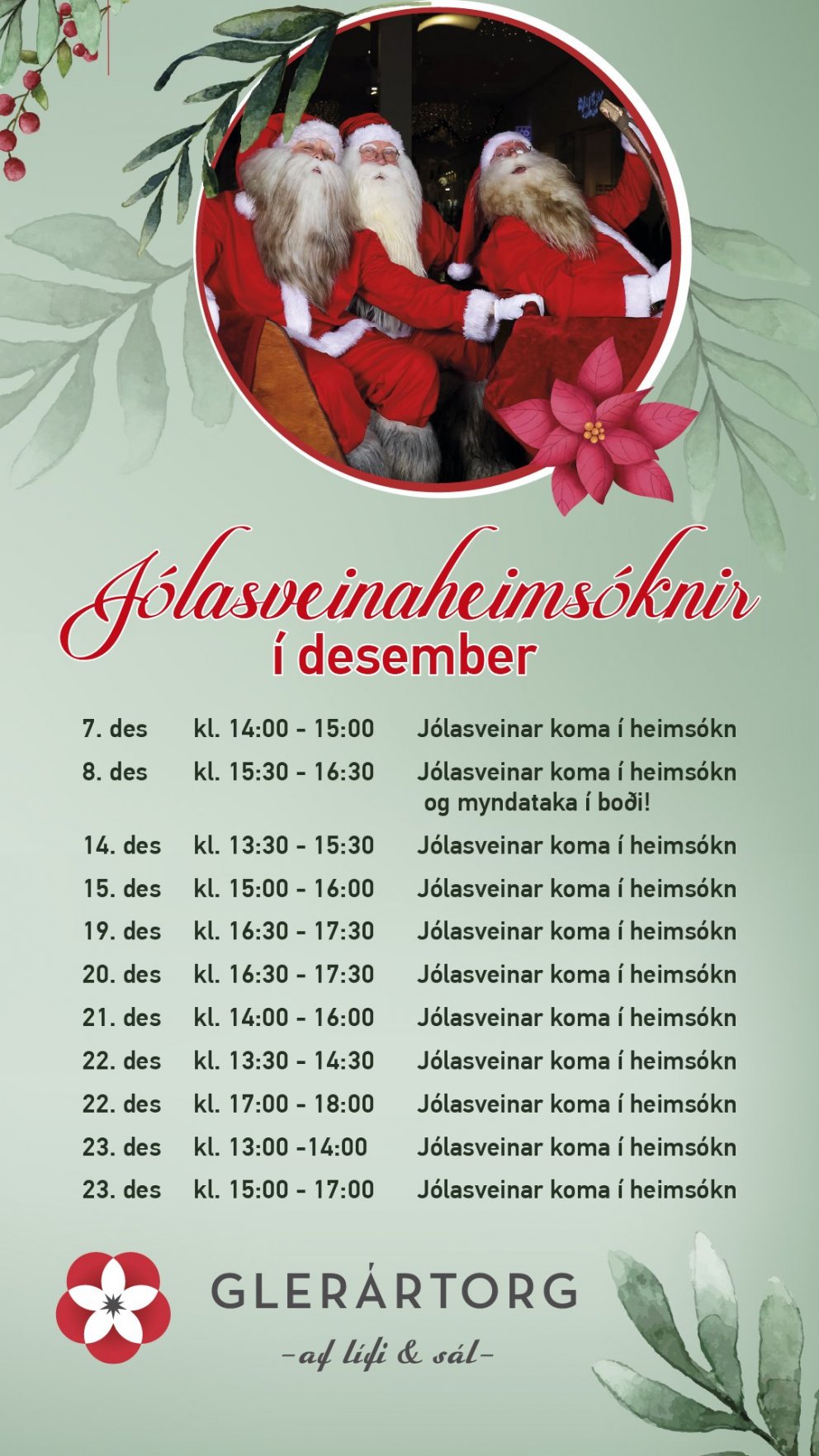 HEIMSÓKNIR JÓLASVEINANNA FYRIR JÓLIN