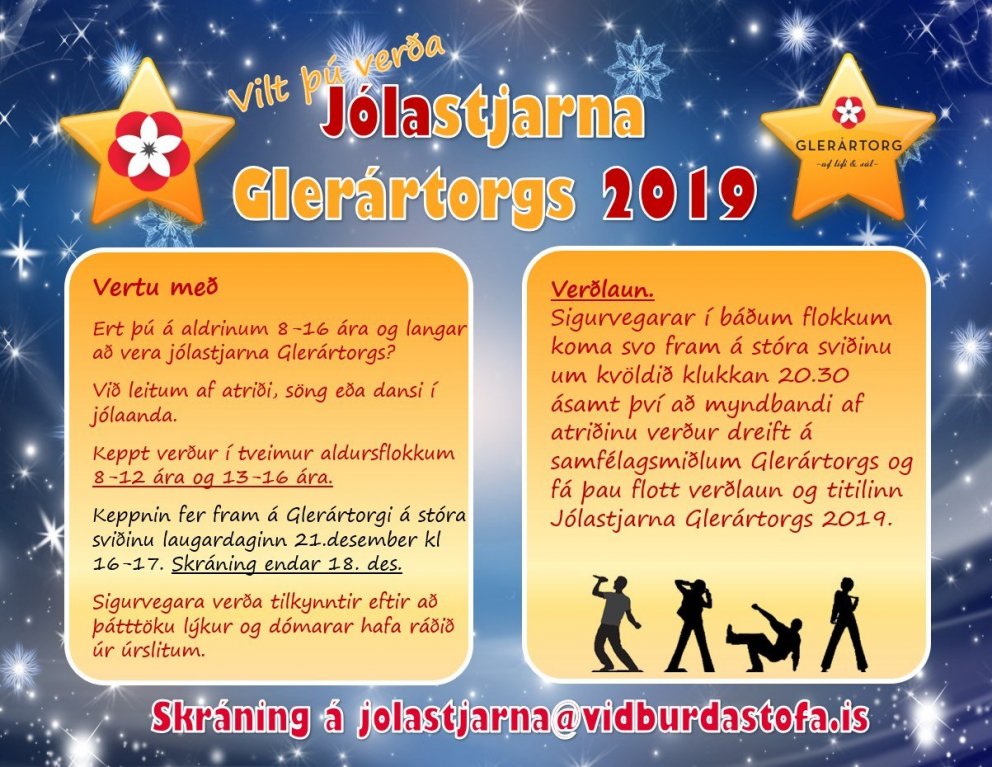 Leitin að Jólastjörnu Glerártorgs 2019