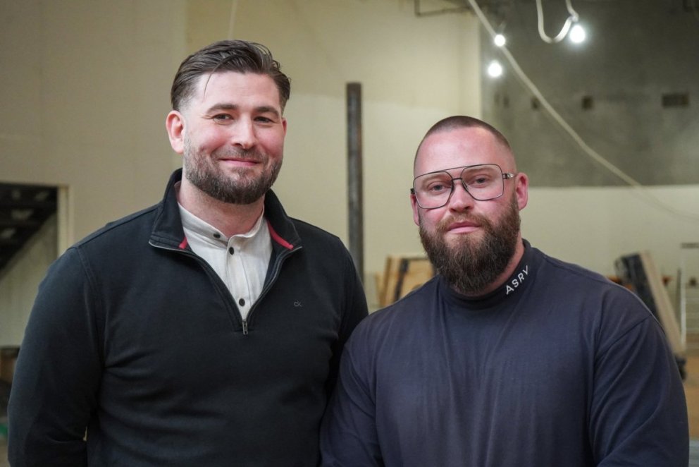 Guðmundur Pétursson og Aron Lárusson, rekstraraðilar mathallarinnar á Glerártorgi