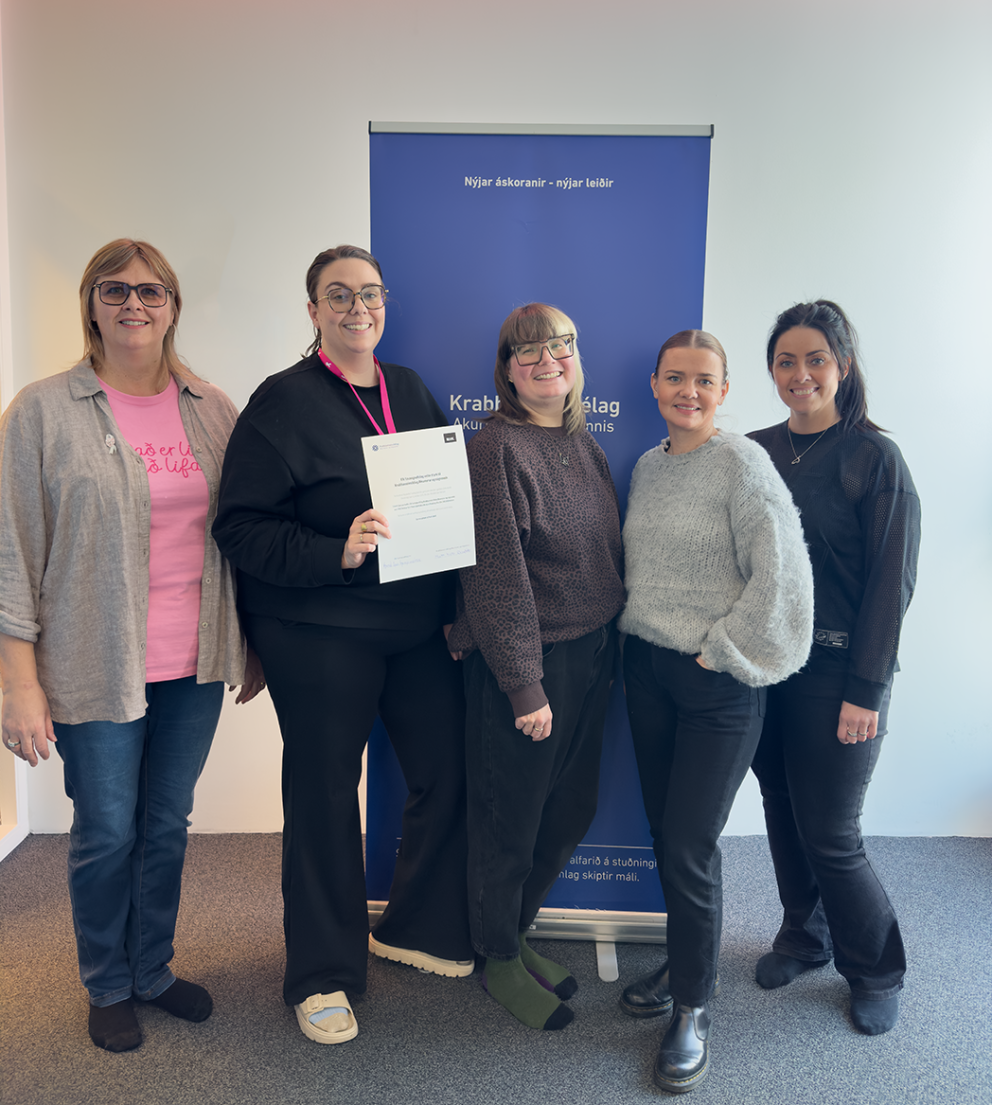 Frá vinstri: Hulda Sædís Bryngeirsdóttir, Marta Kristín Rósudóttir, Eva Björg Óskarsdóttir, Kristín …