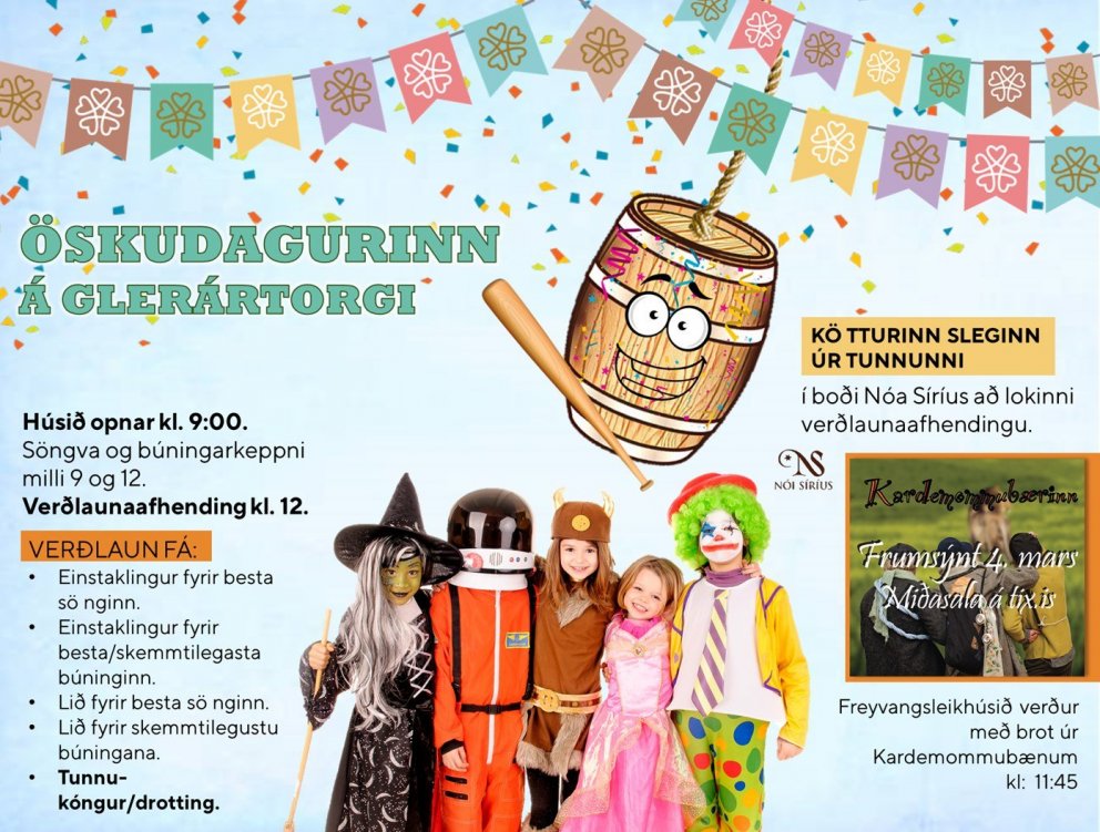 Öskudagurinn á Glerártorgi