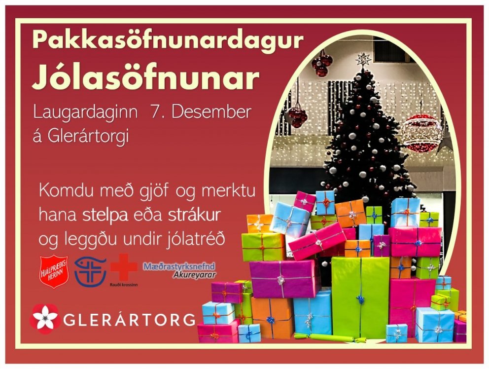 Pakkasöfnunin er hafin á Glerártorgi