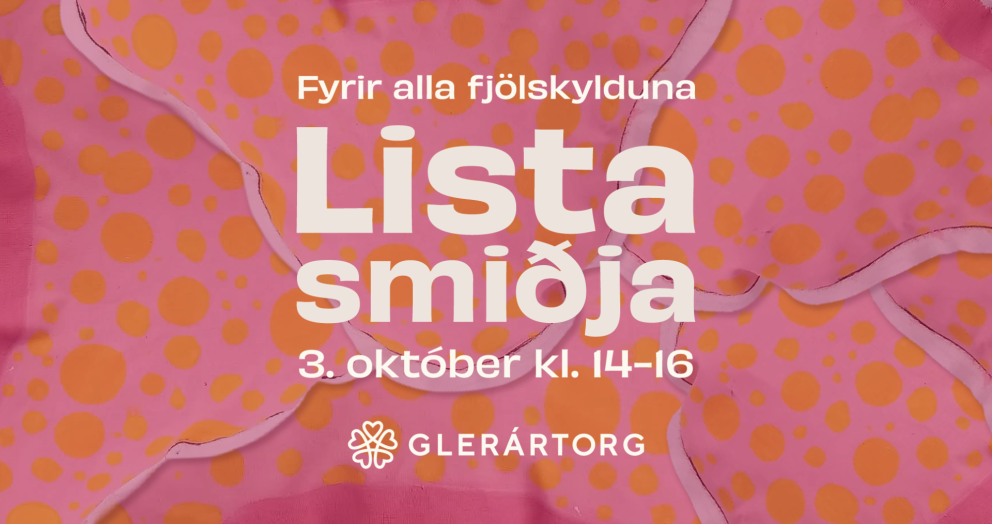 Listasmiðja 3. okt frá kl. 14 - 16